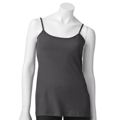 Women's Sonoma Goods For Life® Everyday Built-In Support Camisole -Sonoma Clothing Store 2433356 Asphalt
