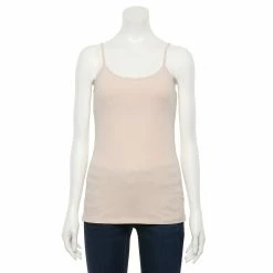 Women's Sonoma Goods For Life® Everyday Built-In Support Camisole -Sonoma Clothing Store 2433356 Blush