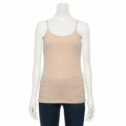 Women's Sonoma Goods For Life® Everyday Built-In Support Camisole -Sonoma Clothing Store 2433356 Blush Beige