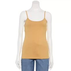Women's Sonoma Goods For Life® Everyday Built-In Support Camisole -Sonoma Clothing Store 2433356 Camel Hyde