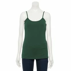 Women's Sonoma Goods For Life® Everyday Built-In Support Camisole -Sonoma Clothing Store 2433356 Indulgent Green