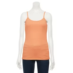 Women's Sonoma Goods For Life® Everyday Built-In Support Camisole -Sonoma Clothing Store 2433356 Orange Caramel