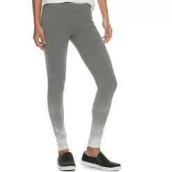Women's Sonoma Goods For Life® Midrise Leggings -Sonoma Clothing Store 2946661 Gray Dye Effect
