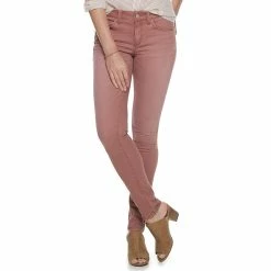 Women's Sonoma Goods For Life® Supersoft Stretch Midrise Skinny Jeans -Sonoma Clothing Store 2954787 Mauve