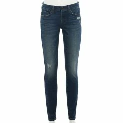 Women's Sonoma Goods For Life® Supersoft Stretch Midrise Skinny Jeans -Sonoma Clothing Store 2954787 Medium Wash