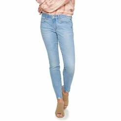 Women's Sonoma Goods For Life® Supersoft Stretch Midrise Skinny Jeans -Sonoma Clothing Store 2954787 Orchard Destructed