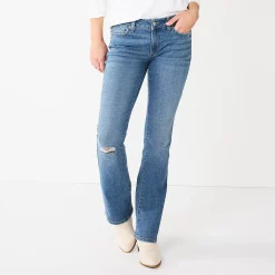 Women's Sonoma Goods For Life® Midrise Bootcut Jeans -Sonoma Clothing Store 2955090 Light Wash