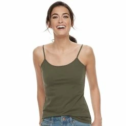 Women's Sonoma Goods For Life® Everyday Camisole -Sonoma Clothing Store 3223700 Olive Night