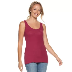 Women's Sonoma Goods For Life® Layering Tank 76 Women's Sonoma Goods For Life® Layering Tank -Sonoma Clothing Store 3381138 Burgundy Ribbon