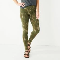 Petite Sonoma Goods For Life® Essential Leggings 24 Petite Sonoma Goods For Life® Essential Leggings -Sonoma Clothing Store 3587570 Olive Water Wash