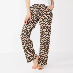 Women's Sonoma Goods For Life® Cozy Pajama Pants -Sonoma Clothing Store 4211999 Black Heart