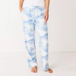 Women's Sonoma Goods For Life® Cozy Pajama Pants -Sonoma Clothing Store 4211999 Blue Cloud Dye