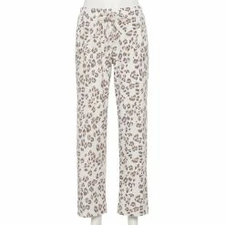 Women's Sonoma Goods For Life® Cozy Pajama Pants -Sonoma Clothing Store 4211999 Cream Animal