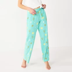 Women's Sonoma Goods For Life® Cozy Pajama Pants -Sonoma Clothing Store 4211999 Turquoise Summer