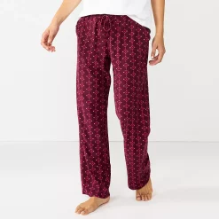 Women's Sonoma Goods For Life® Cozy Pajama Pants -Sonoma Clothing Store 4211999 Wine West Geo