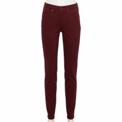 Women's Sonoma Goods For Life® Curvy High-Waisted Skinny Jeans -Sonoma Clothing Store 4342530 Aged Wine
