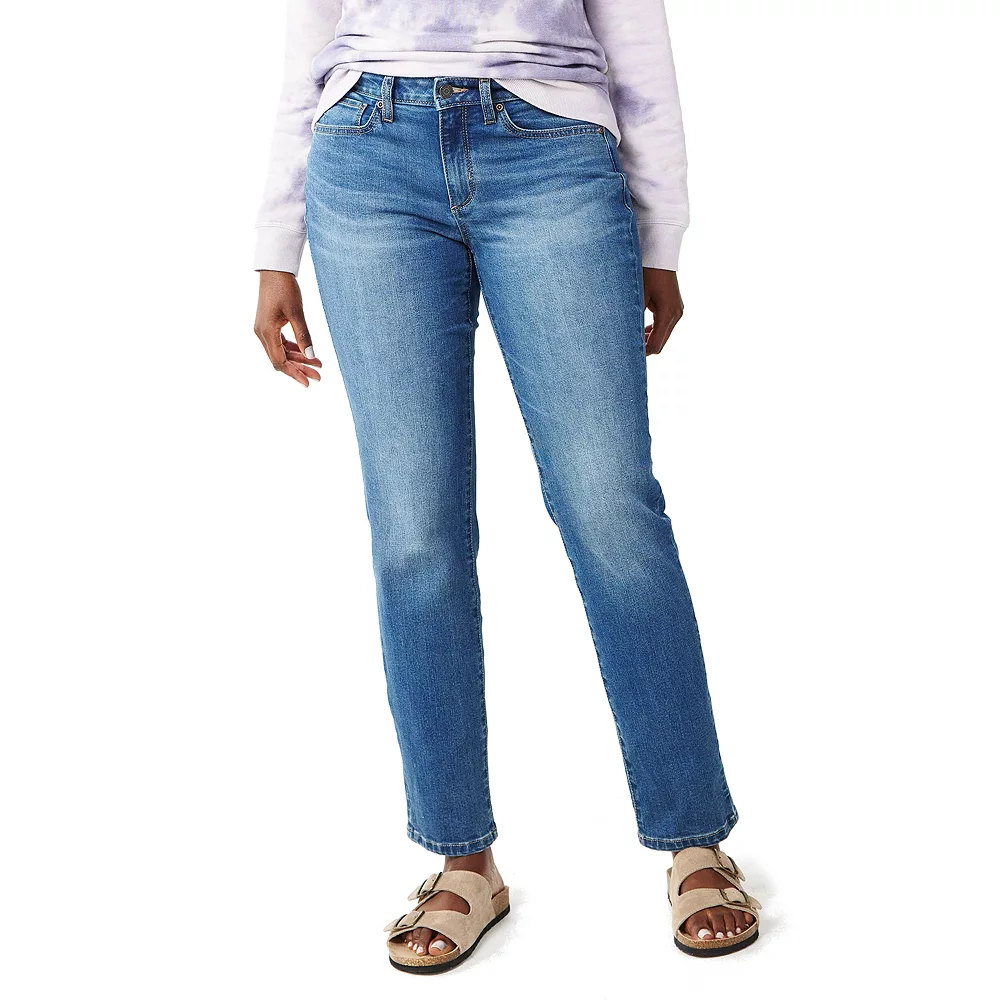 Women's Sonoma Goods For Life® Straight-Leg High-Waisted Curvy Jeans 9 Women's Sonoma Goods For Life® Straight-Leg High-Waisted Curvy Jeans - Image 7