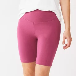 Women's Sonoma Goods For Life® High-Waist Bike Shorts 23 Women's Sonoma Goods For Life® High-Waist Bike Shorts -Sonoma Clothing Store 4910074 Mauve