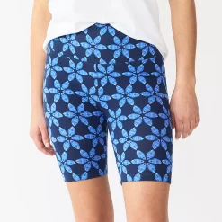 Women's Sonoma Goods For Life® High-Waist Bike Shorts 24 Women's Sonoma Goods For Life® High-Waist Bike Shorts -Sonoma Clothing Store 4910074 Navy Floral