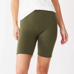 Women's Sonoma Goods For Life® High-Waist Bike Shorts 20 Women's Sonoma Goods For Life® High-Waist Bike Shorts -Sonoma Clothing Store 4910074 Olive