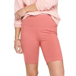 Women's Sonoma Goods For Life® High-Waist Bike Shorts 31 Women's Sonoma Goods For Life® High-Waist Bike Shorts -Sonoma Clothing Store 4910074 Pink Sheraton