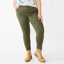 Plus Size Sonoma Goods For Life® Comfortable Favorite Mid-Rise Jeggings 15 Plus Size Sonoma Goods For Life® Comfortable Favorite Mid-Rise Jeggings -Sonoma Clothing Store 4916239 Olive