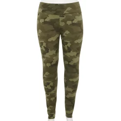 Plus Size Sonoma Goods For Life® Midrise Leggings -Sonoma Clothing Store 4966829 Green Camo