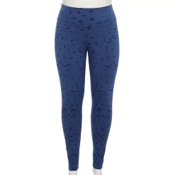 Plus Size Sonoma Goods For Life® Midrise Leggings -Sonoma Clothing Store 4966829 Navy Geo Floral