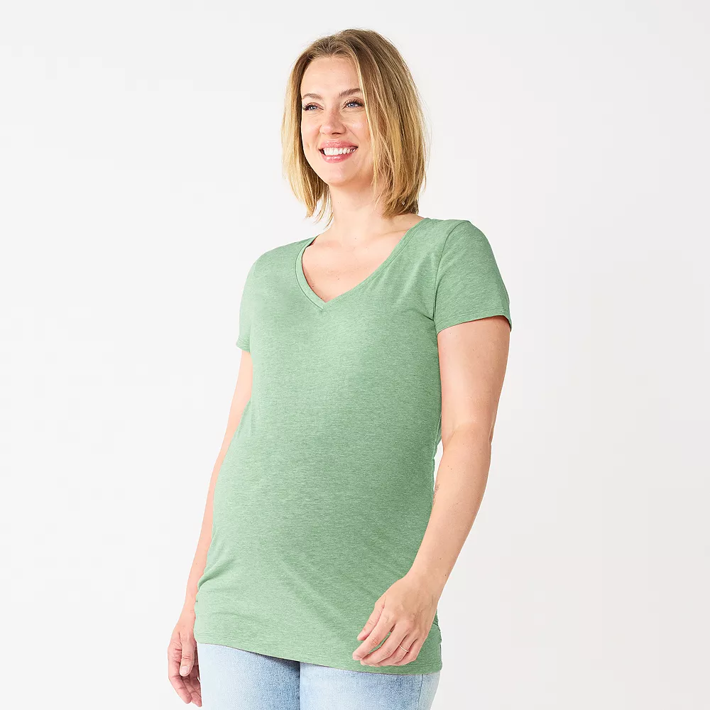 Maternity Sonoma Goods For Life® Essential V-Neck Tee 25 Maternity Sonoma Goods For Life® Essential V-Neck Tee - Image 23
