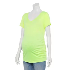 Maternity Sonoma Goods For Life® Essential V-Neck Tee 74 Maternity Sonoma Goods For Life® Essential V-Neck Tee -Sonoma Clothing Store 4980526 Bright Green