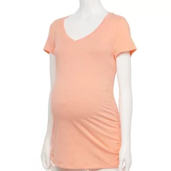 Maternity Sonoma Goods For Life® Essential V-Neck Tee 46 Maternity Sonoma Goods For Life® Essential V-Neck Tee -Sonoma Clothing Store 4980526 Carolina Peach