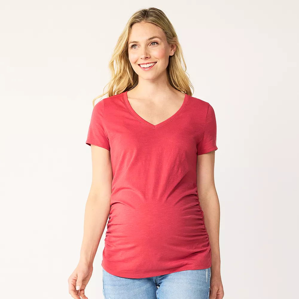 Maternity Sonoma Goods For Life® Essential V-Neck Tee 19 Maternity Sonoma Goods For Life® Essential V-Neck Tee - Image 17