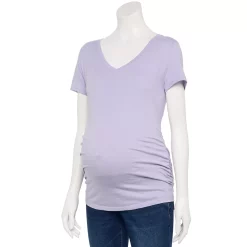 Maternity Sonoma Goods For Life® Essential V-Neck Tee 51 Maternity Sonoma Goods For Life® Essential V-Neck Tee -Sonoma Clothing Store 4980526 Glazed Berry