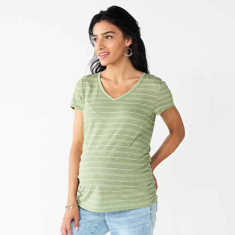 Maternity Sonoma Goods For Life® Essential V-Neck Tee 21 Maternity Sonoma Goods For Life® Essential V-Neck Tee - Image 19