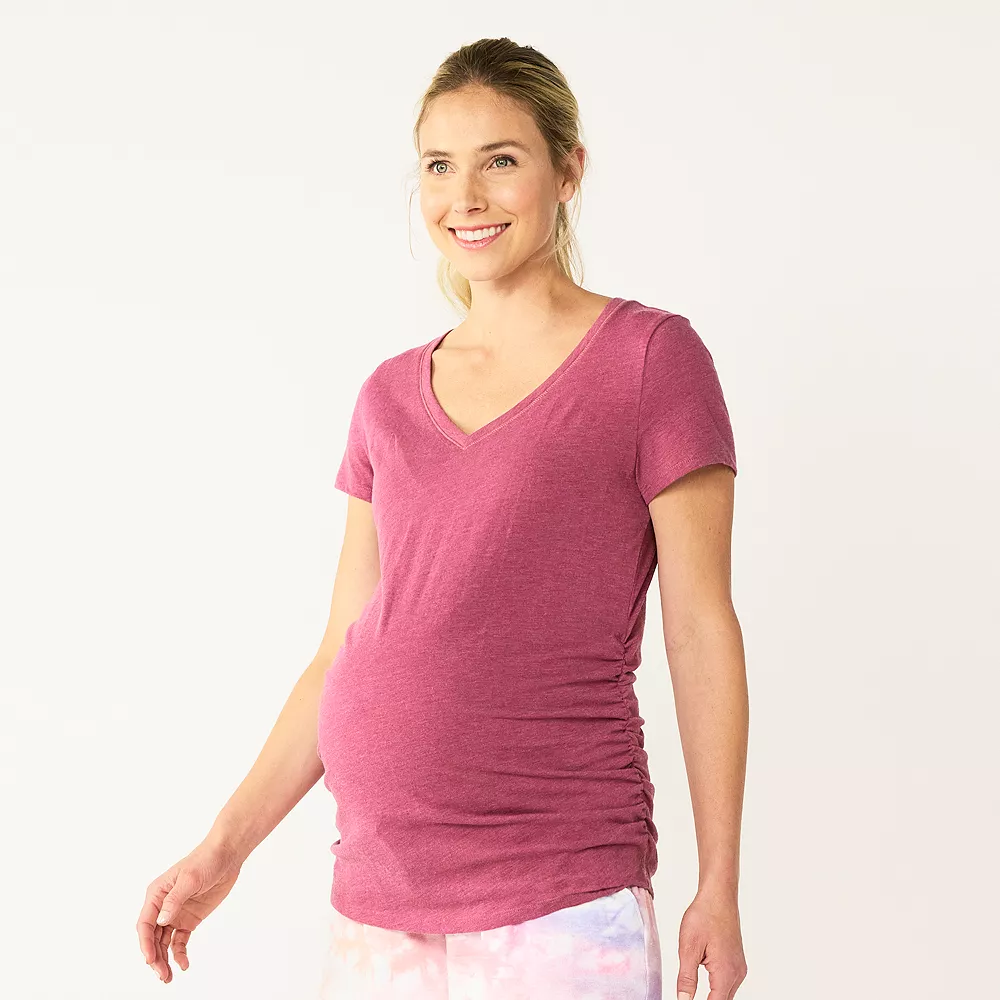 Maternity Sonoma Goods For Life® Essential V-Neck Tee 24 Maternity Sonoma Goods For Life® Essential V-Neck Tee - Image 22