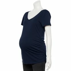 Maternity Sonoma Goods For Life® Essential V-Neck Tee 49 Maternity Sonoma Goods For Life® Essential V-Neck Tee -Sonoma Clothing Store 4980526 Navy