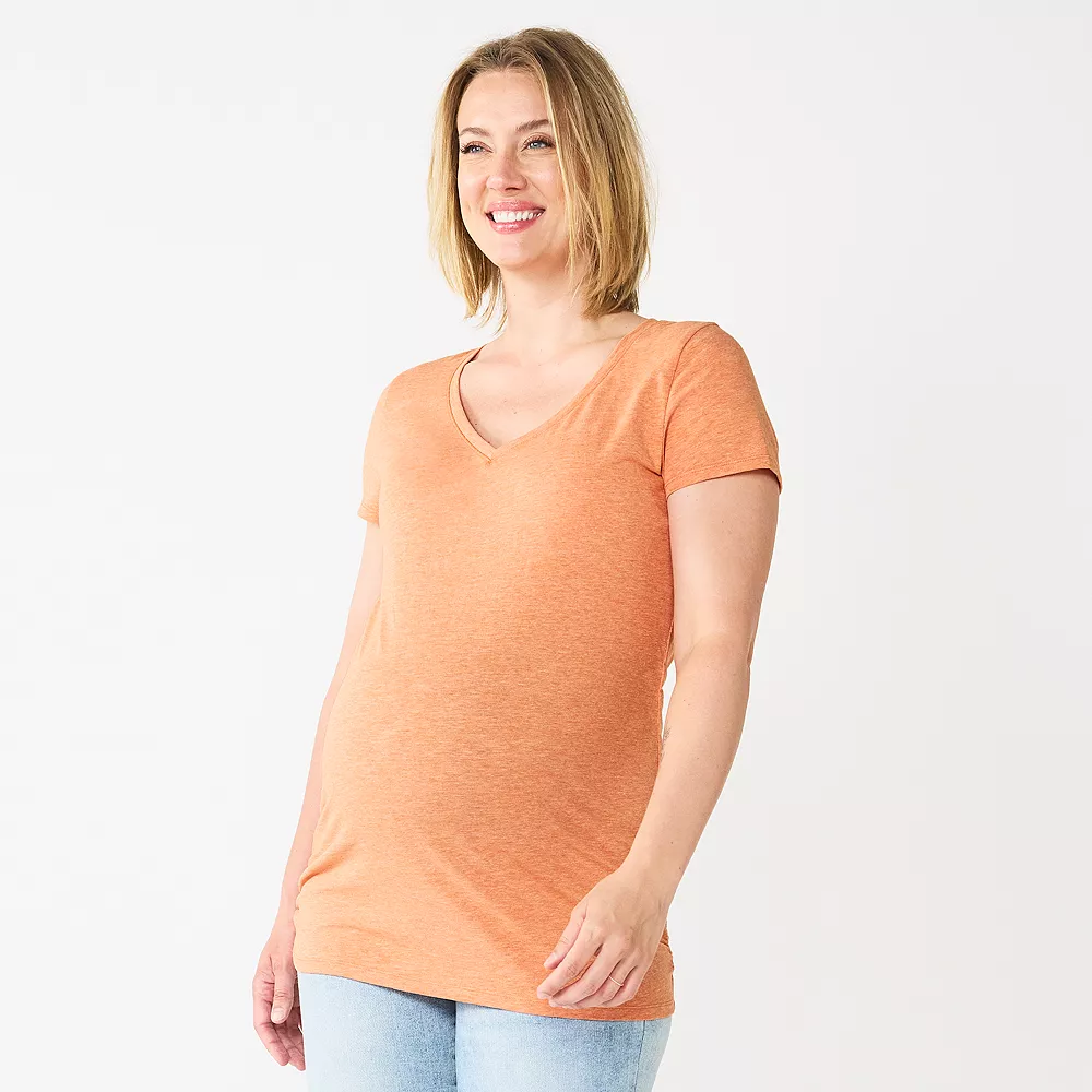 Maternity Sonoma Goods For Life® Essential V-Neck Tee 18 Maternity Sonoma Goods For Life® Essential V-Neck Tee - Image 16