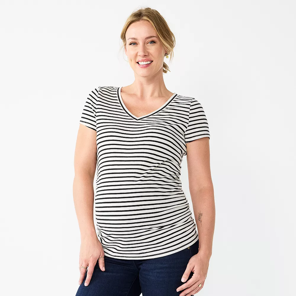 Maternity Sonoma Goods For Life® Essential V-Neck Tee 17 Maternity Sonoma Goods For Life® Essential V-Neck Tee - Image 15