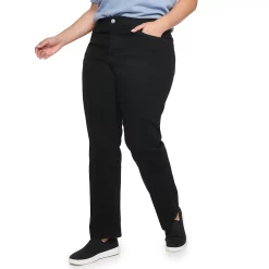 Plus Size Sonoma Goods For Life® Premium Elastic-Waist Midrise Straight-Leg Jeans -Sonoma Clothing Store 4988856 Park