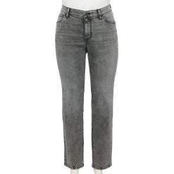 Plus Size Sonoma Goods For Life® Premium Mid-Rise Curvy Straight-Leg Jeans -Sonoma Clothing Store 4989903 Bellam