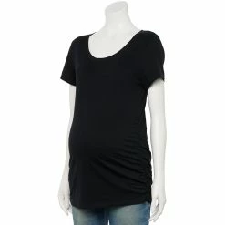 Maternity Sonoma Goods For Life® Essential Scoopneck Tee 23 Maternity Sonoma Goods For Life® Essential Scoopneck Tee -Sonoma Clothing Store 4998304 Black
