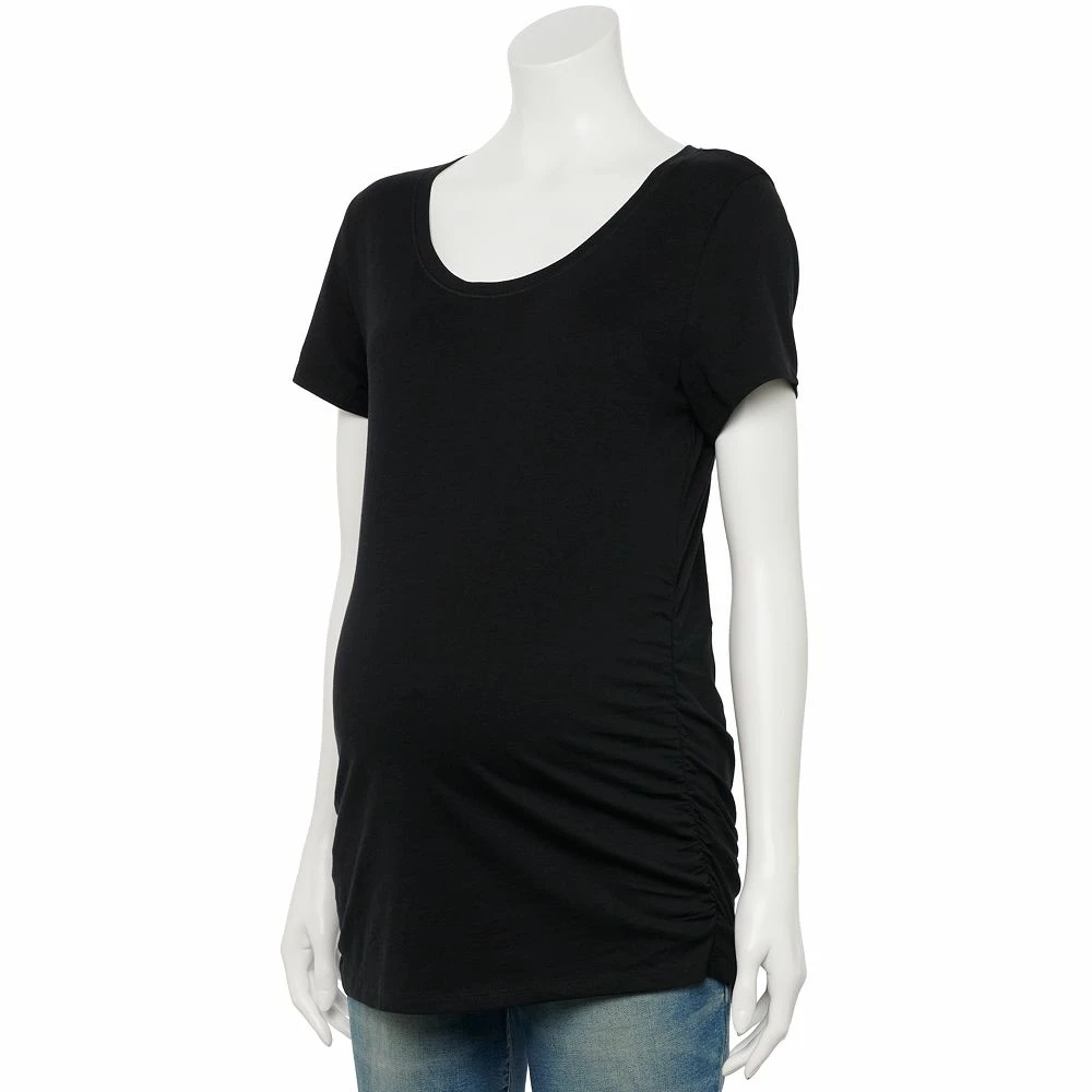 Maternity Sonoma Goods For Life® Essential Scoopneck Tee 6 Maternity Sonoma Goods For Life® Essential Scoopneck Tee - Image 4