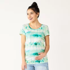 Maternity Sonoma Goods For Life® Essential Scoopneck Tee 30 Maternity Sonoma Goods For Life® Essential Scoopneck Tee -Sonoma Clothing Store 4998304 Blue Dye