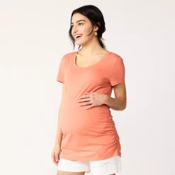 Maternity Sonoma Goods For Life® Essential Scoopneck Tee 29 Maternity Sonoma Goods For Life® Essential Scoopneck Tee -Sonoma Clothing Store 4998304 Coral