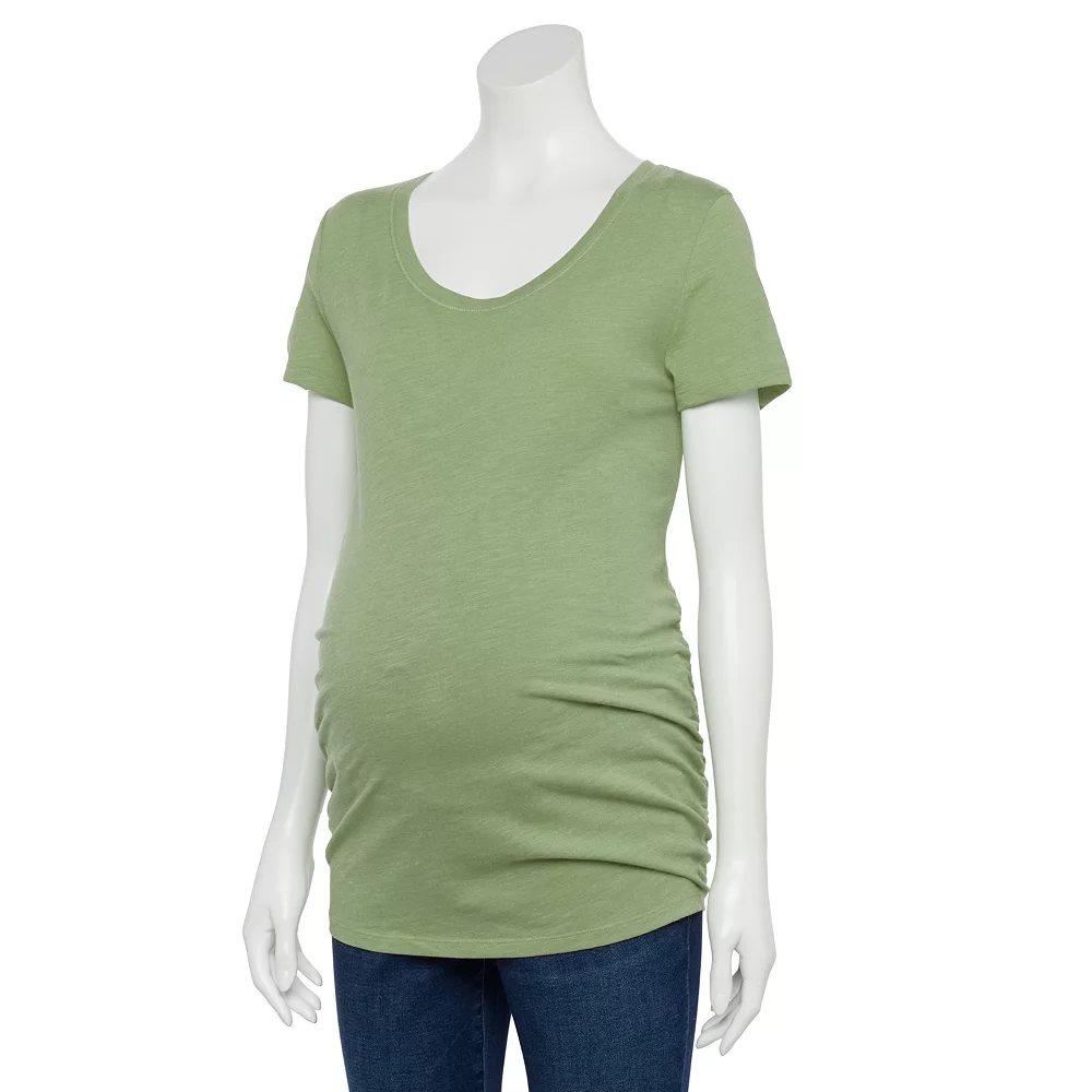 Maternity Sonoma Goods For Life® Essential Scoopneck Tee 10 Maternity Sonoma Goods For Life® Essential Scoopneck Tee - Image 8