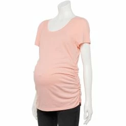 Maternity Sonoma Goods For Life® Essential Scoopneck Tee 36 Maternity Sonoma Goods For Life® Essential Scoopneck Tee -Sonoma Clothing Store 4998304 Peach