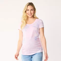 Maternity Sonoma Goods For Life® Essential Scoopneck Tee 28 Maternity Sonoma Goods For Life® Essential Scoopneck Tee -Sonoma Clothing Store 4998304 Purple Dye