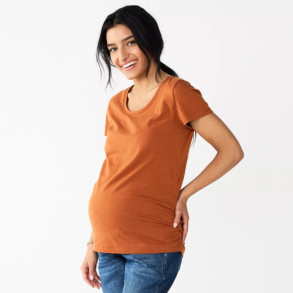 Maternity Sonoma Goods For Life® Essential Scoopneck Tee 14 Maternity Sonoma Goods For Life® Essential Scoopneck Tee - Image 12
