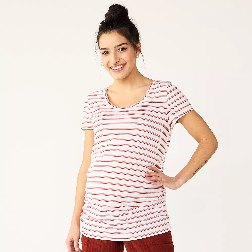 Maternity Sonoma Goods For Life® Essential Scoopneck Tee 18 Maternity Sonoma Goods For Life® Essential Scoopneck Tee - Image 16
