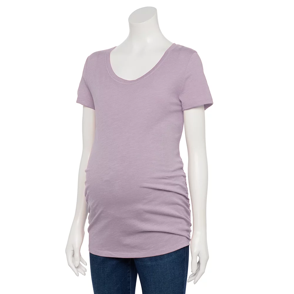 Maternity Sonoma Goods For Life® Essential Scoopneck Tee 3 Maternity Sonoma Goods For Life® Essential Scoopneck Tee